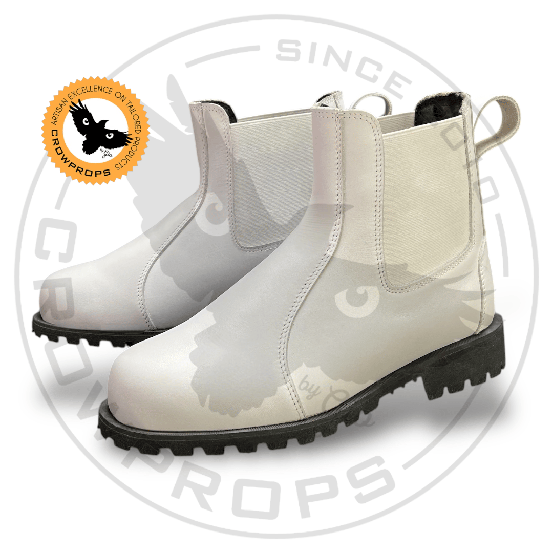 Tanker Orca White Short Boots | CROWPROPS